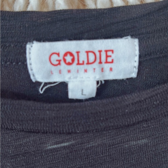 Goldie Lewinter BUNDLE of Two Celeste Ruffle Short Sleeve Pima Cotton Tees Large - Picture 6 of 9